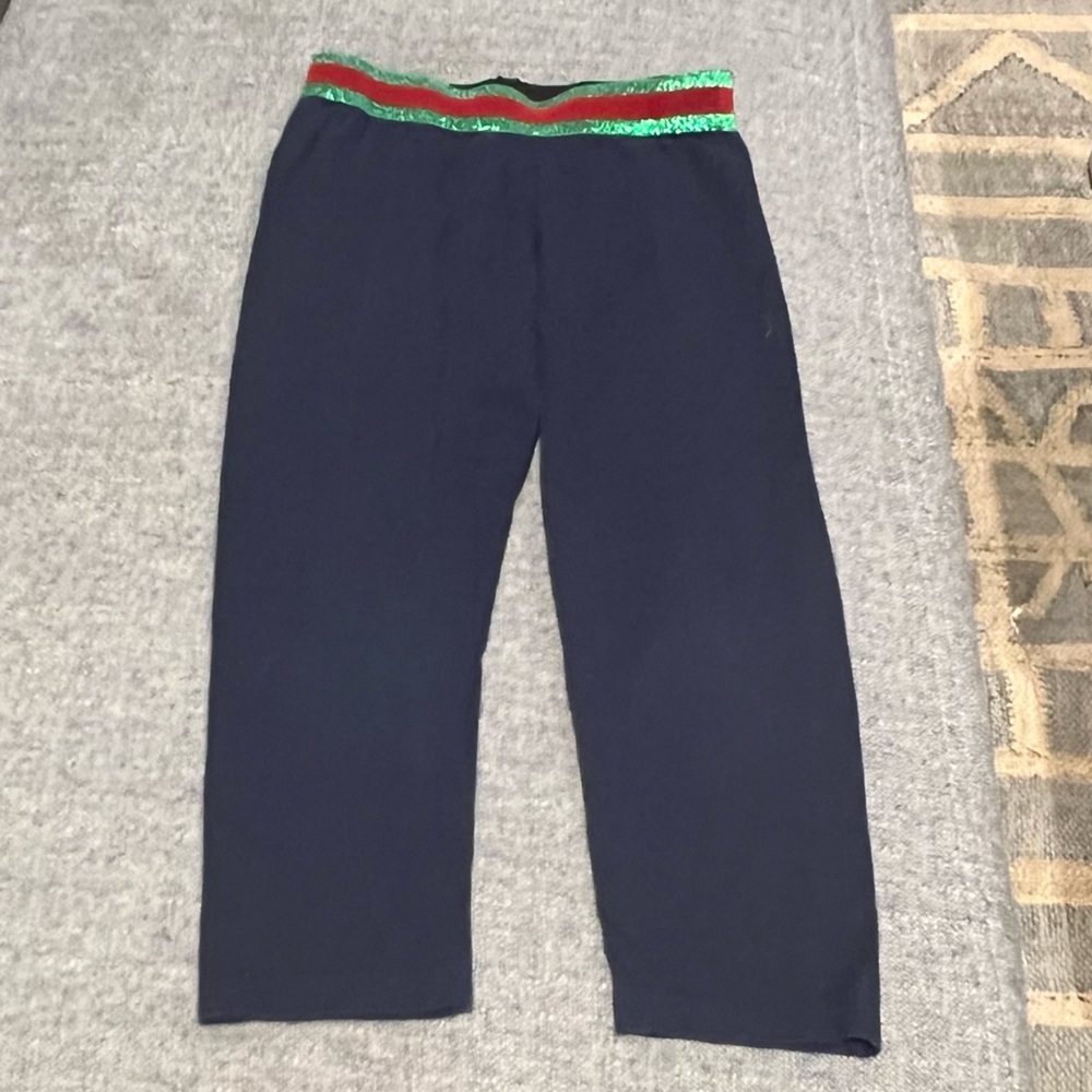 💎 Gucci Toddler unisex Little girls boys size 3T dark blue leggings w stripes